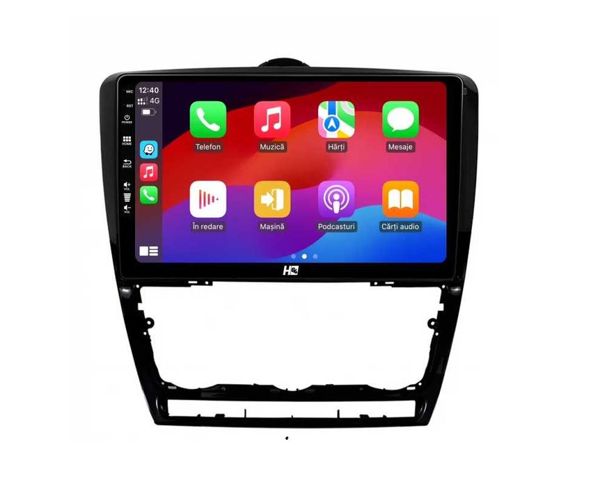Navigatie GPS Android Skoda Octavia 2 CarPlay QLed WIFI 1-8GB + CADOU