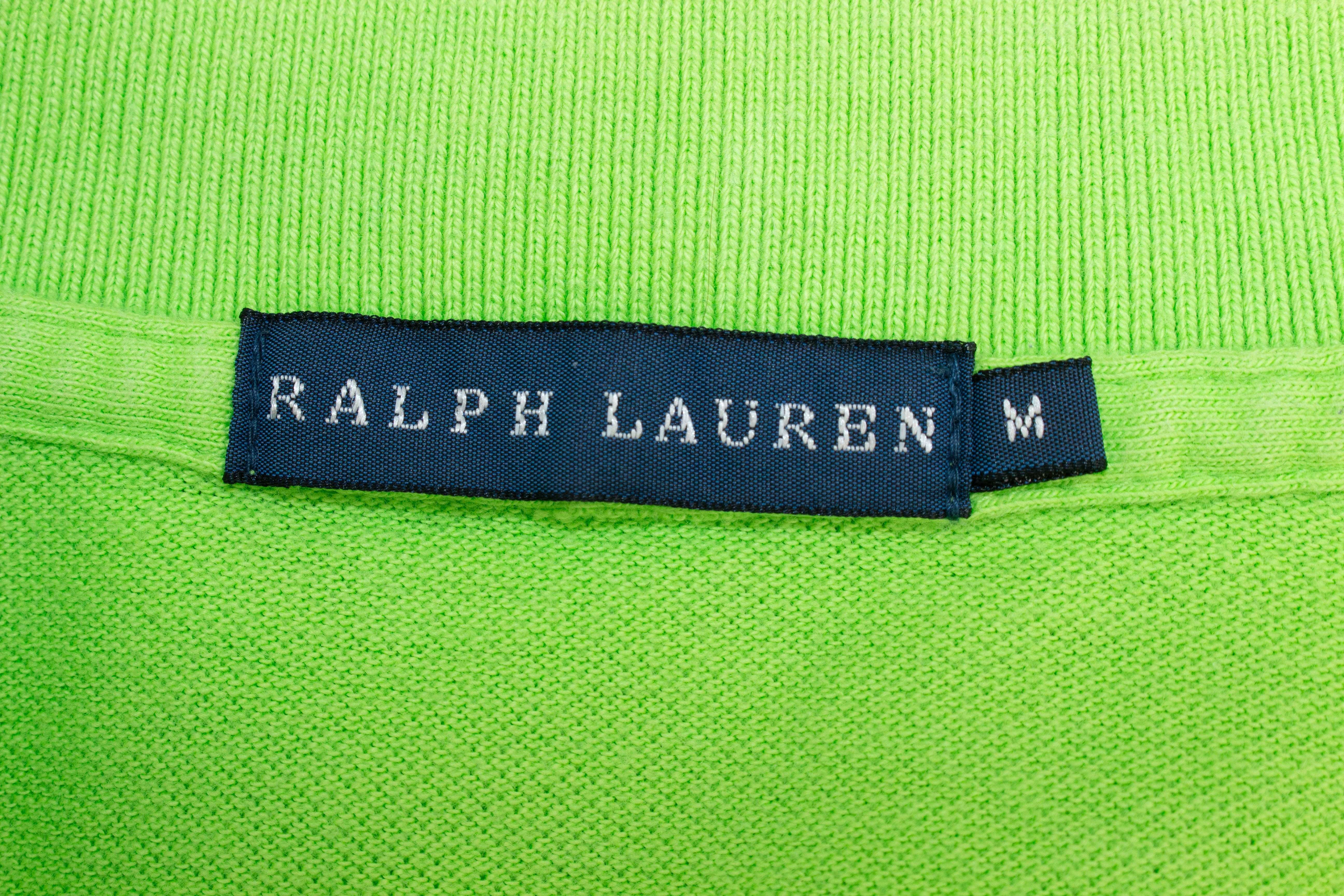 Ralph Lauren оригинална дамска блуза зелена розово голямо пони М