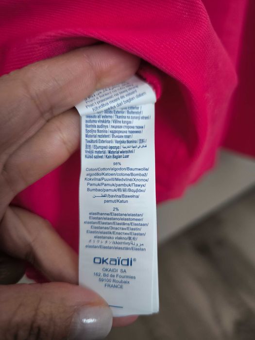 Rochita roz Okaidi 128 cm