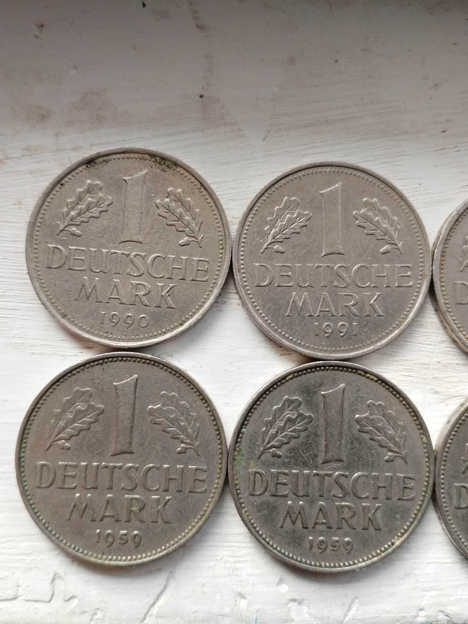 1 deutsche mark и 50 bundes republik Deutschland pfennig