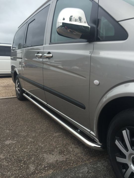 Manere usi inox Mercedes VITO W639 2004-2013 husa capota,oglinzi cromate
