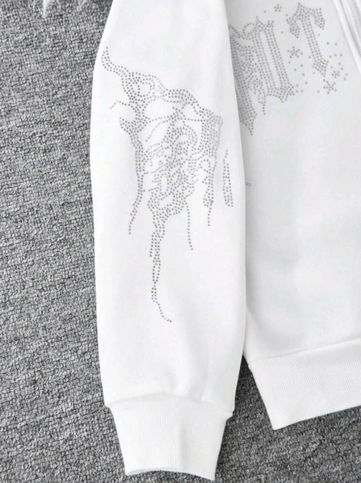 Детски суичър бял/розов 134 см./9г.