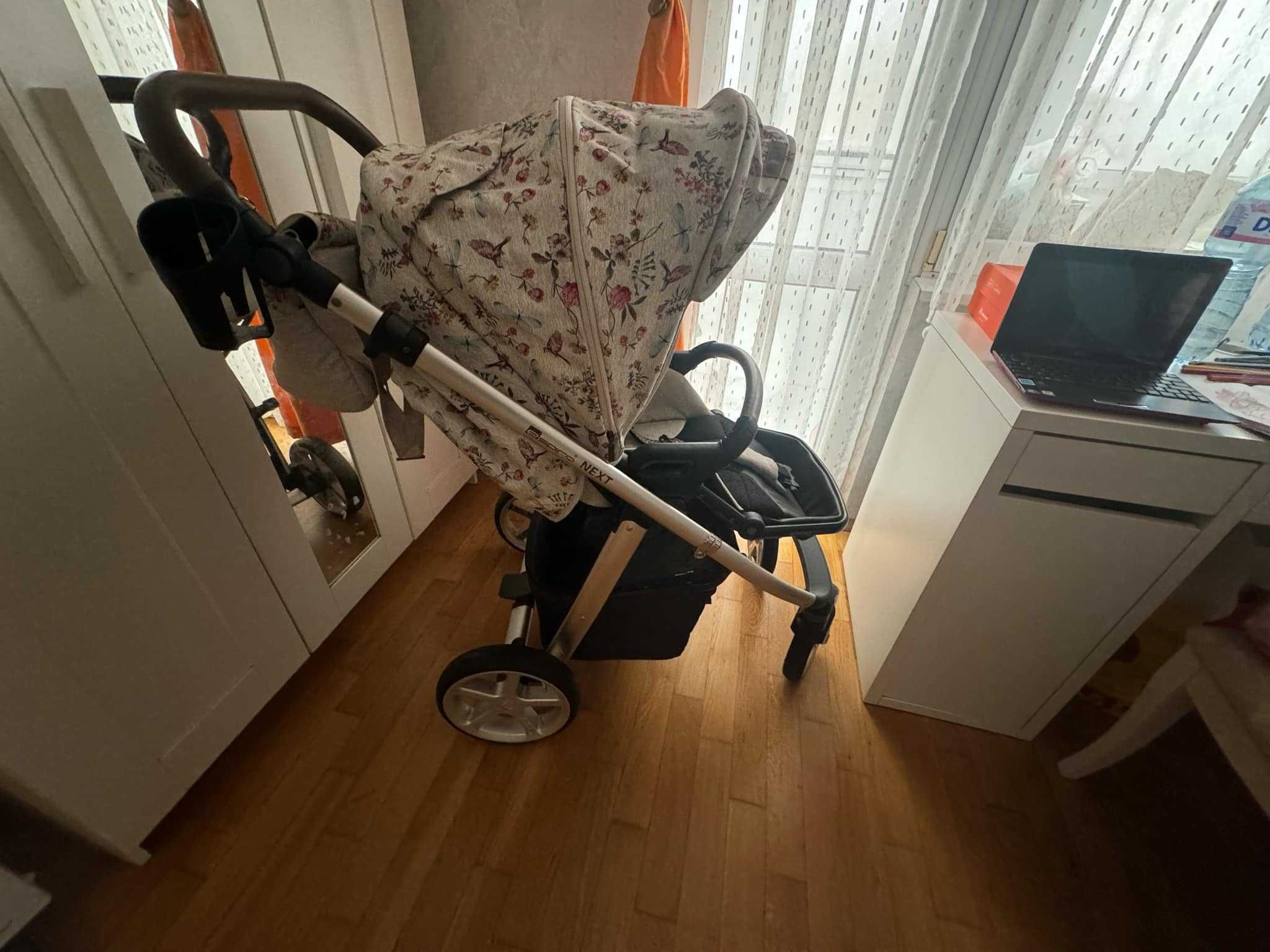 Бебещшка количка Espiro Next Limited Edition  2 в 1 - Birdy Beige