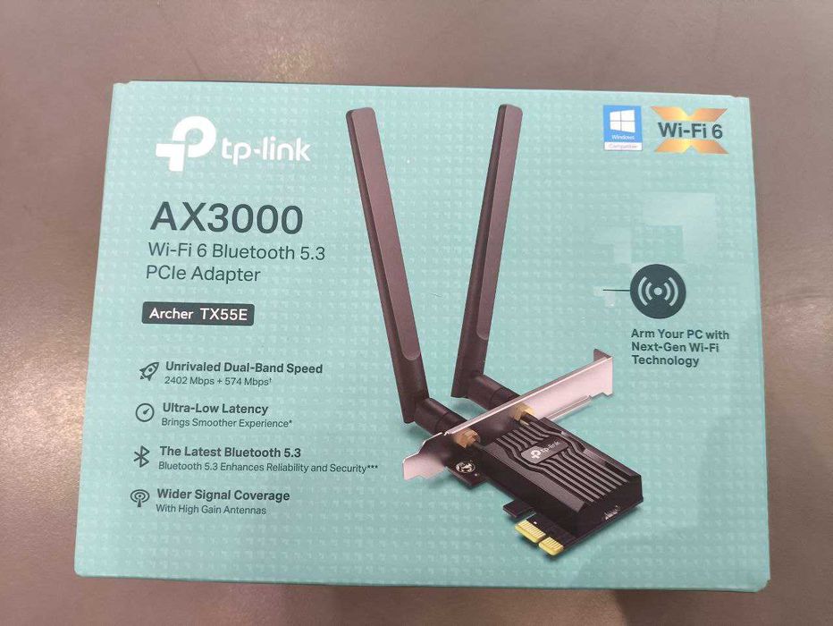 Wi-Fi адаптер PCI - TP-LINK Archer TX55E (AX3000mbps)