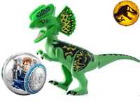 Dinozaur urias tip Lego de 30 cm: DILOPHOSAURUS LIZARD