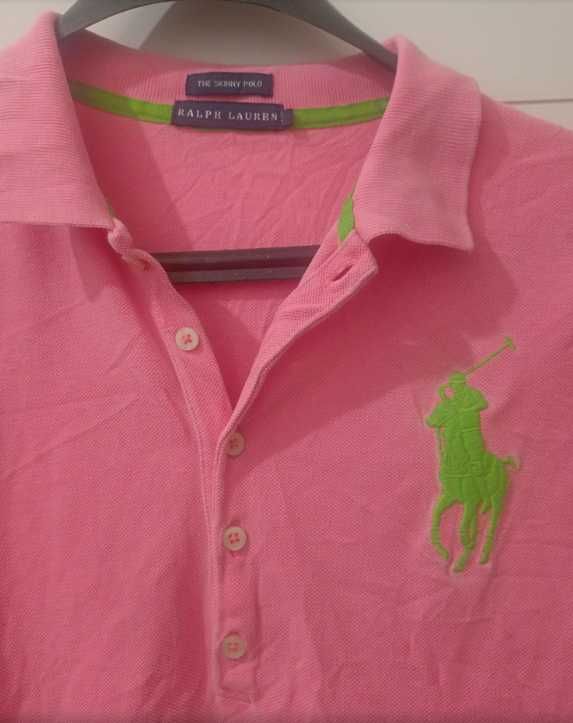 Оригинална дамска фланелка с яка Polo Ralph Lauren