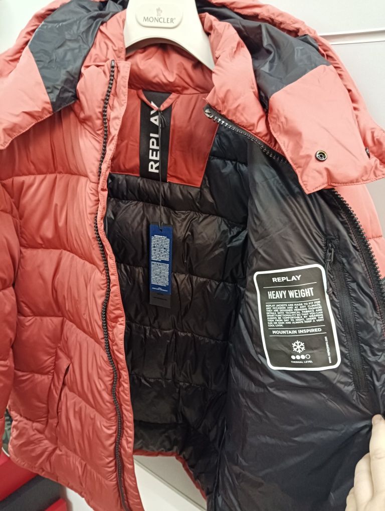 Оригинално яке Replay L , XL , XXL ново мъжко зимно реплей пухено