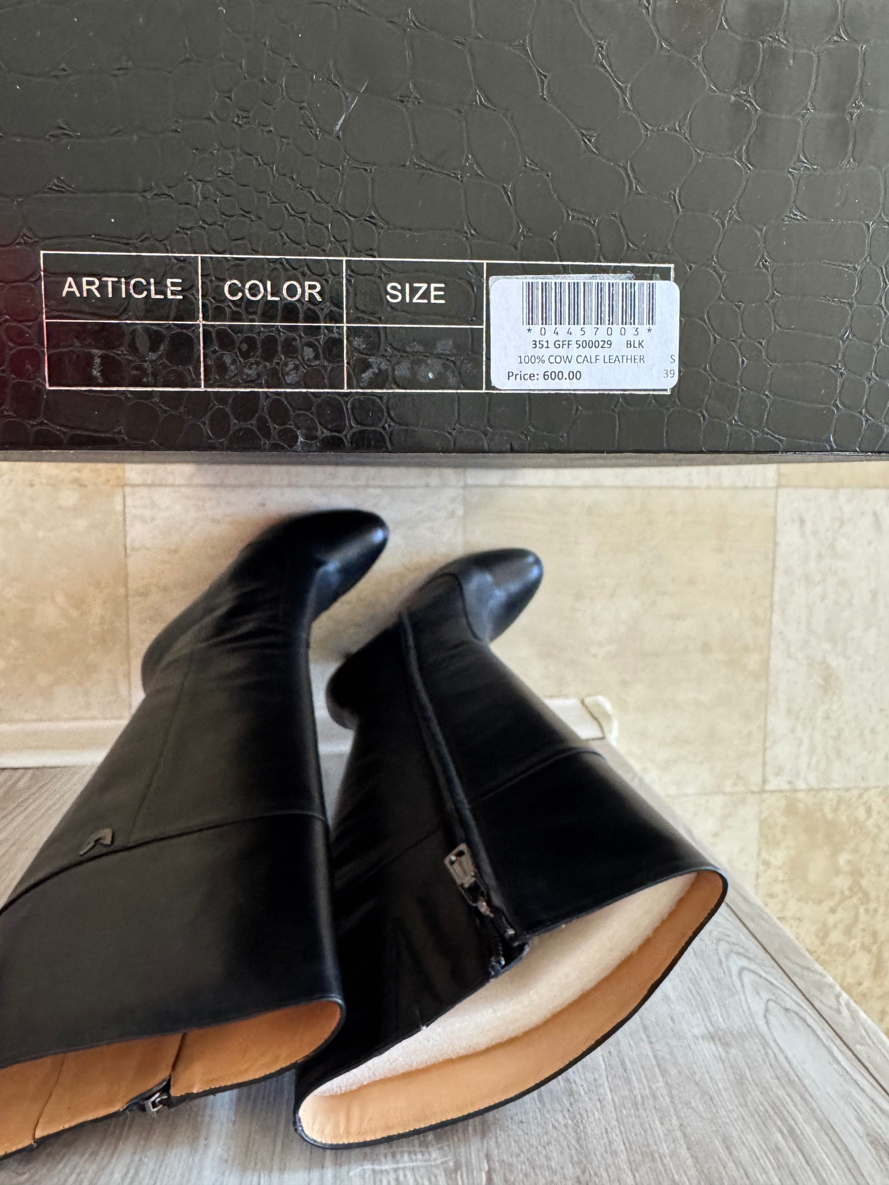 Gianfranco FERRE ботуши - 100% cow calf leather-39 номер