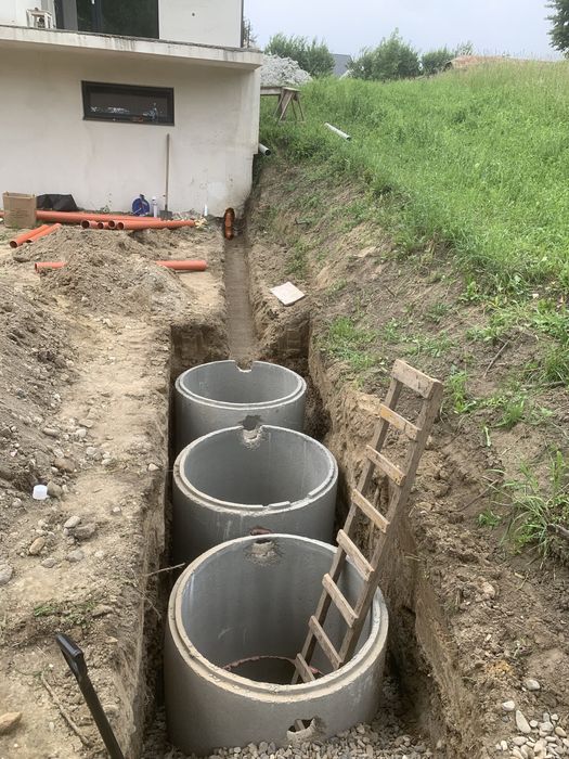 Montăm fose septice durabile, drenaj, canalizare, apă, gaz!