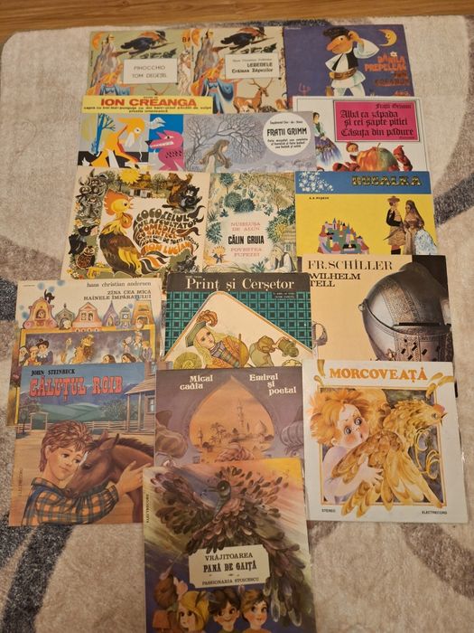 Discuri vinil cu povesti si muzica populara,  lautareasca