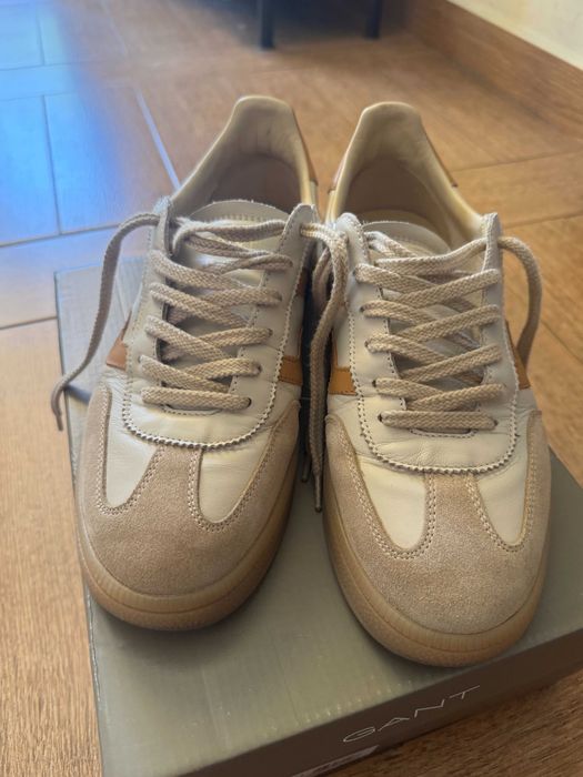 Sneakers GANT Cuzima din piele - mărimea 41, culoare bej - 300 lei