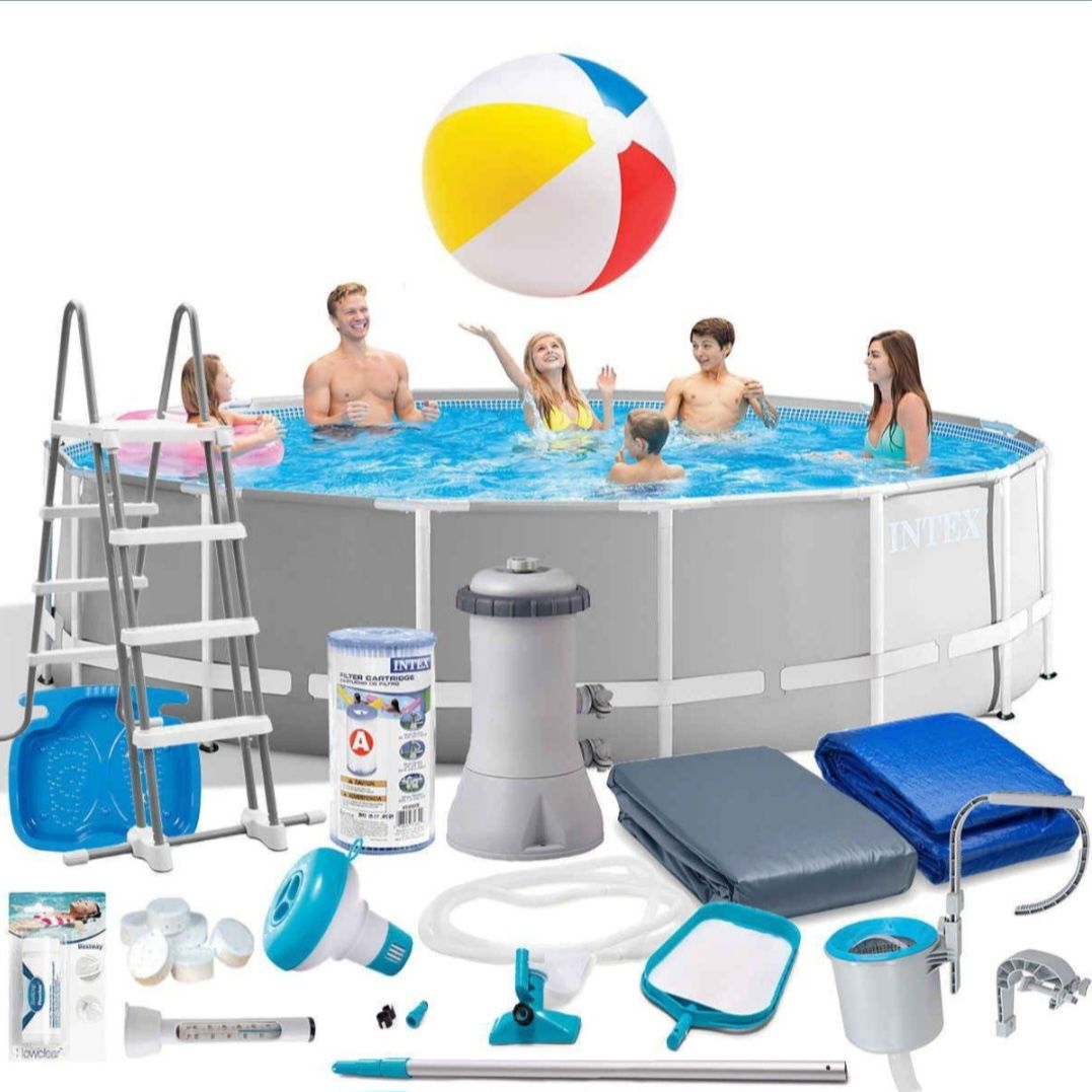 INTEX каркасный бассейн 457×122 stoyka basseyn стойка бассейн baseyin
