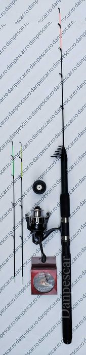 SET 4 Lansete Power tele feeder 3,30m+4 Mulinete QFC4000 si 4 role fir