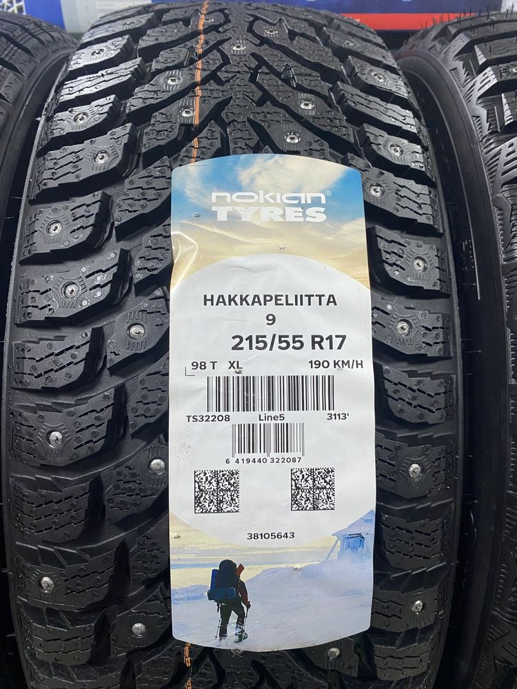 215 55 R17 зимние шины Nokian Hakkapeliitta 9
