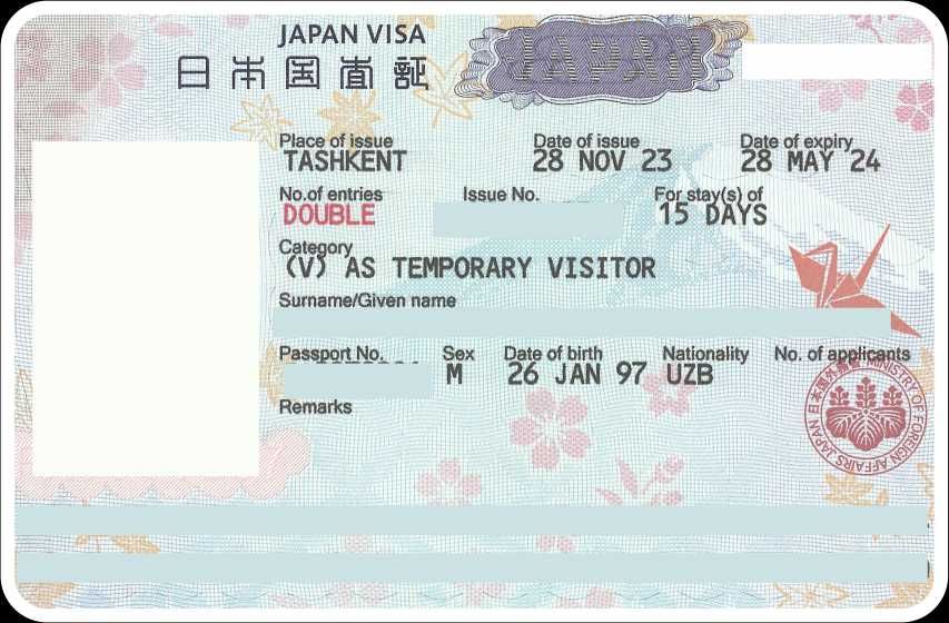 Yaponiya Sayohat vizalari (Double visas with 6 month duration)