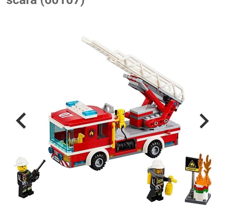 Lego City Camion de pompieri cu scara 60107
