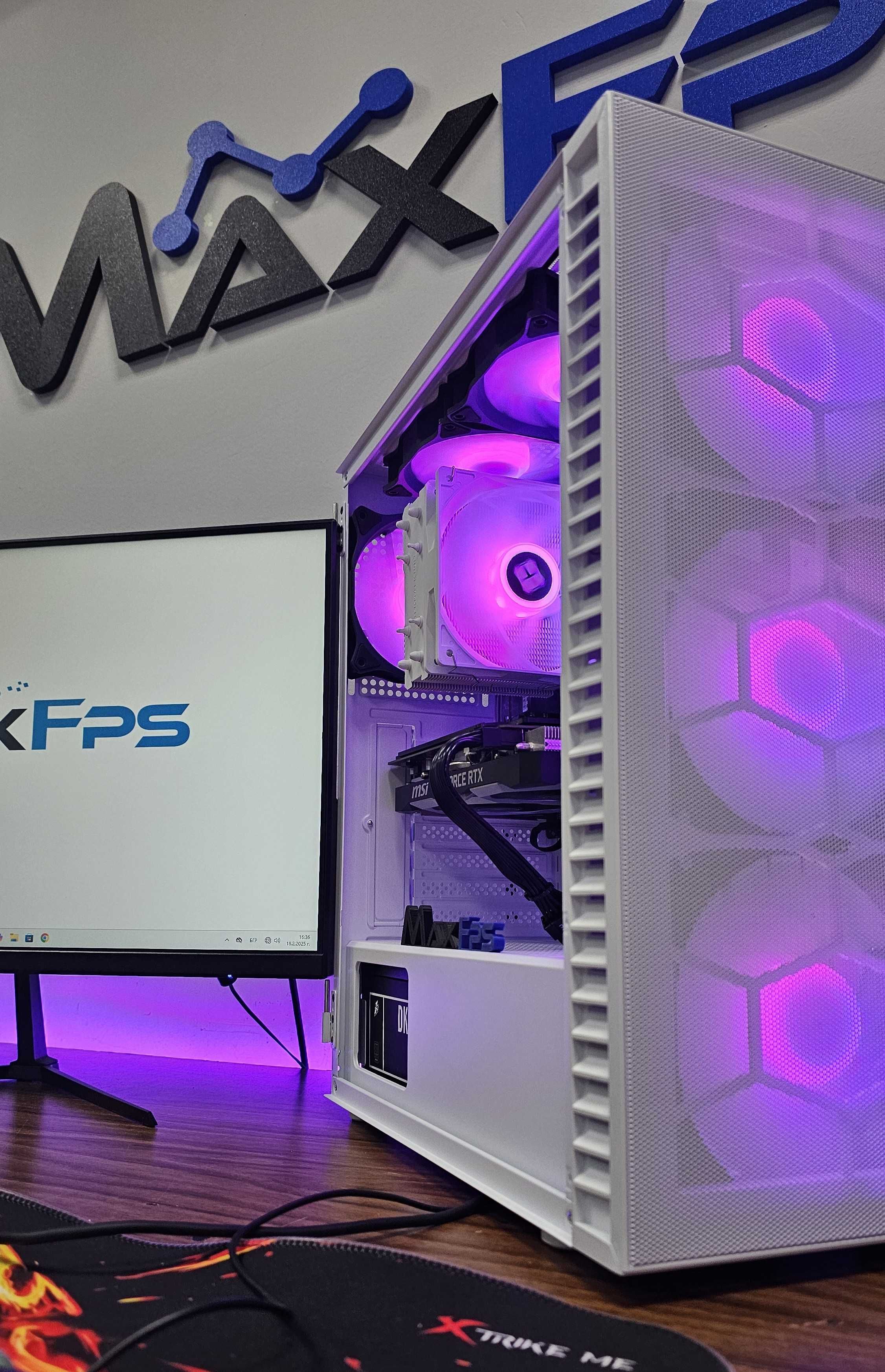 Гаранция! Геймърски компютър! RTX 2060 Super, Ryzen 5 5600, 16GB RAM
