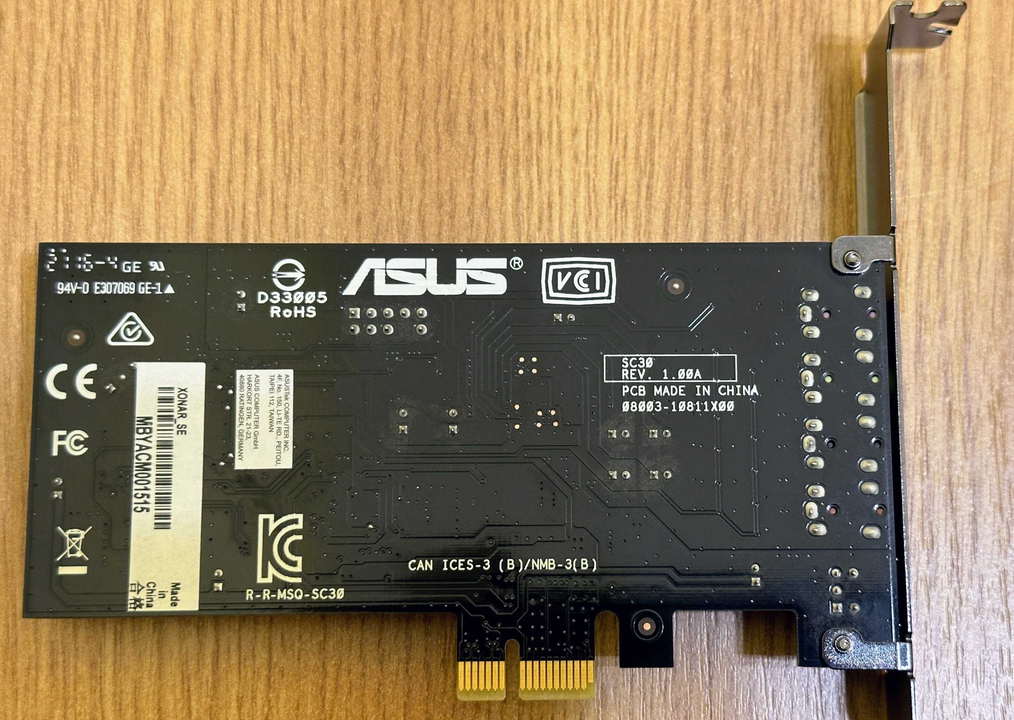 Placa de sunet ASUS Xonar SE 5.1, PCIe