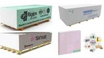 Gips carton, placi gips carton alb, verde, rosu 1200x2600 mm