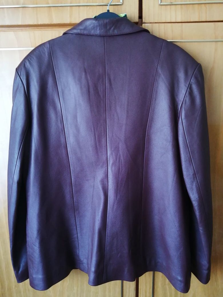 Jacheta din piele (maro-roscat), marimea 48