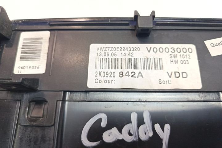Ceasuri bord 2K0920842A Volkswagen VW Caddy a 3-a generatie