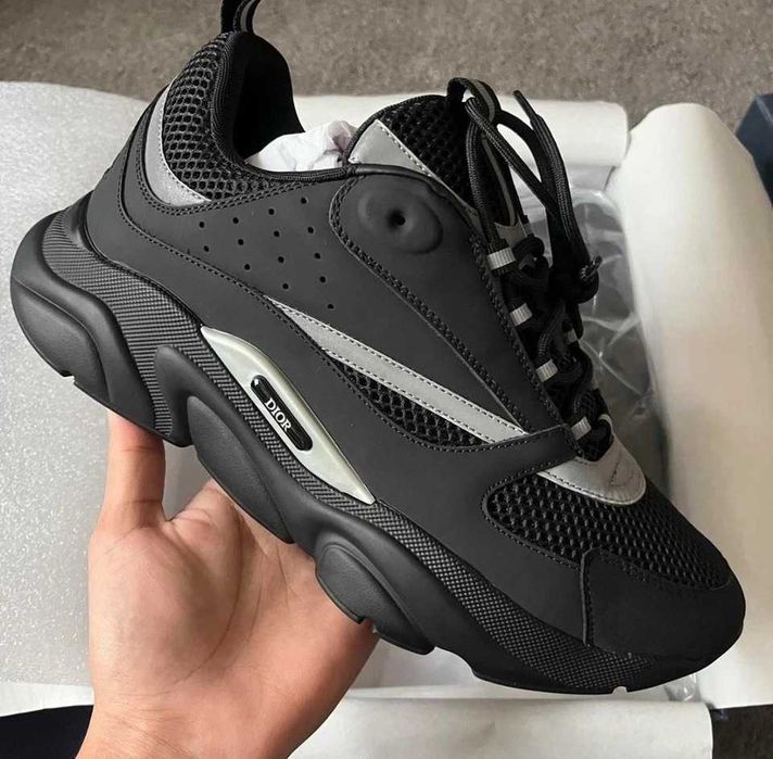(от-до 40-46 номер) Dior B22 Reflective Black ЛУКС
