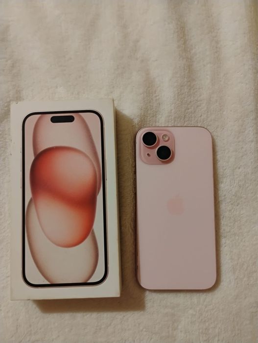 iphone 15 pink  90% baterie