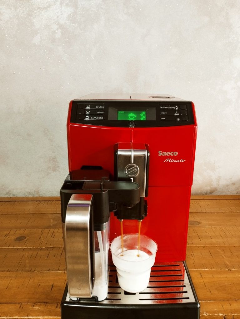 Aparat espressor cafea Saeco Minuto Cappuccino Red transport gratuit
