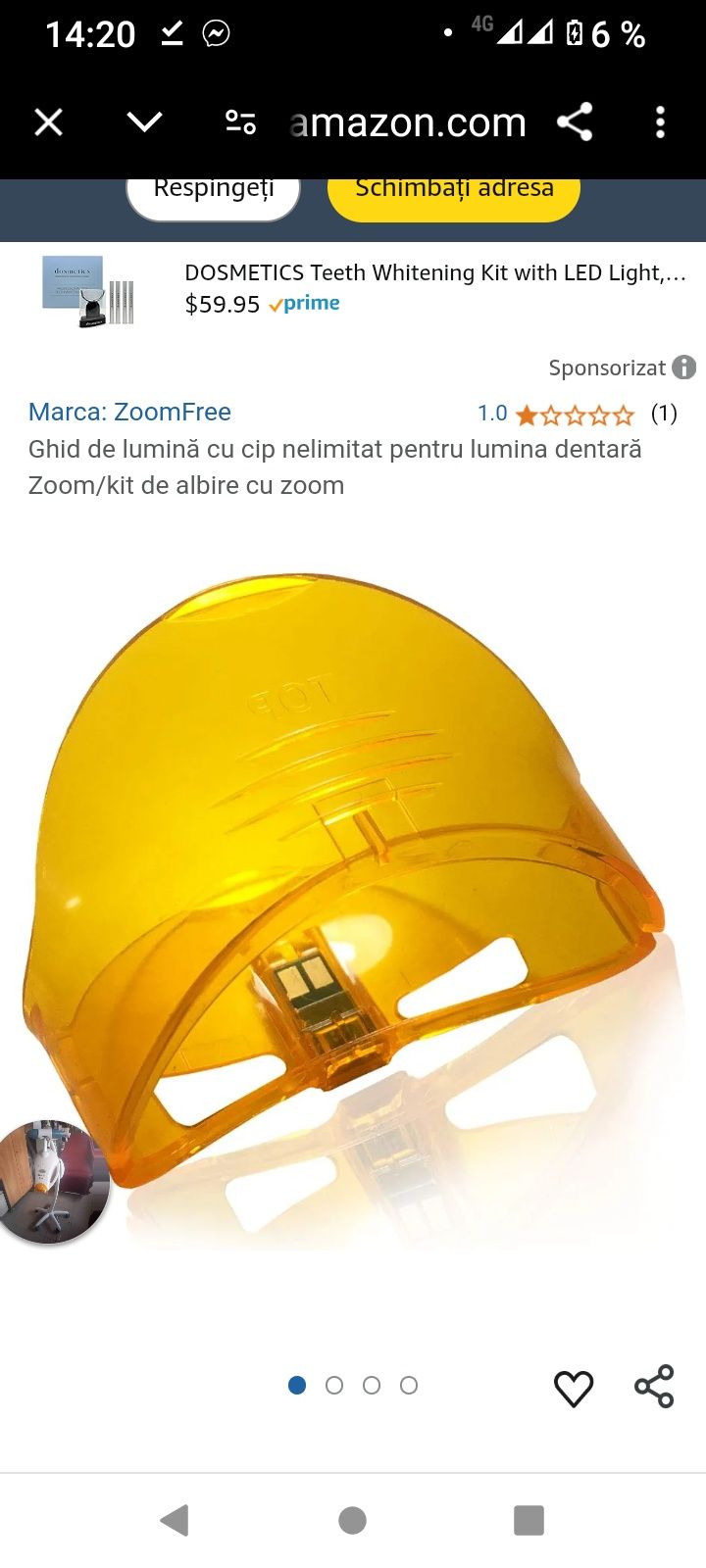 vând lampă albit dinți, zoom Philips