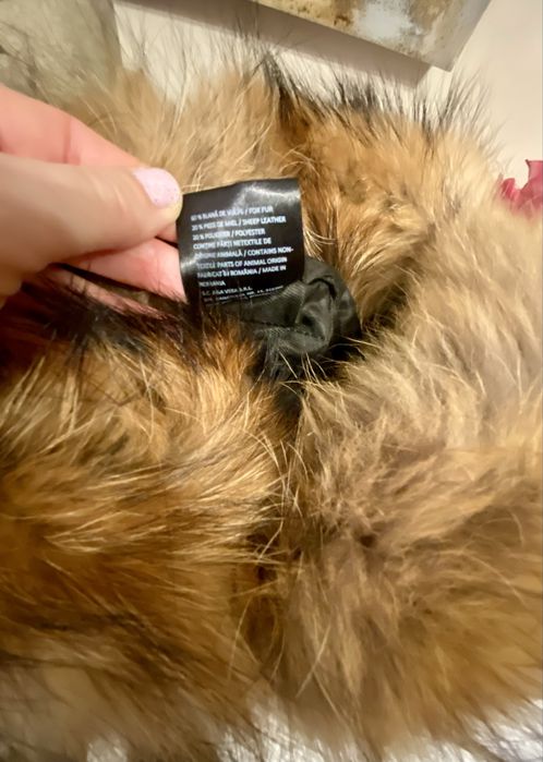 Caciula din piele si blana naturala