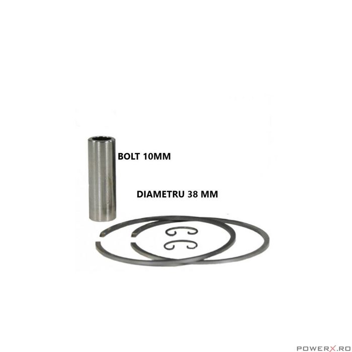 Piston complet compatibil Stihl MS 180, 018, 38mm, bolt 10, PowerX
