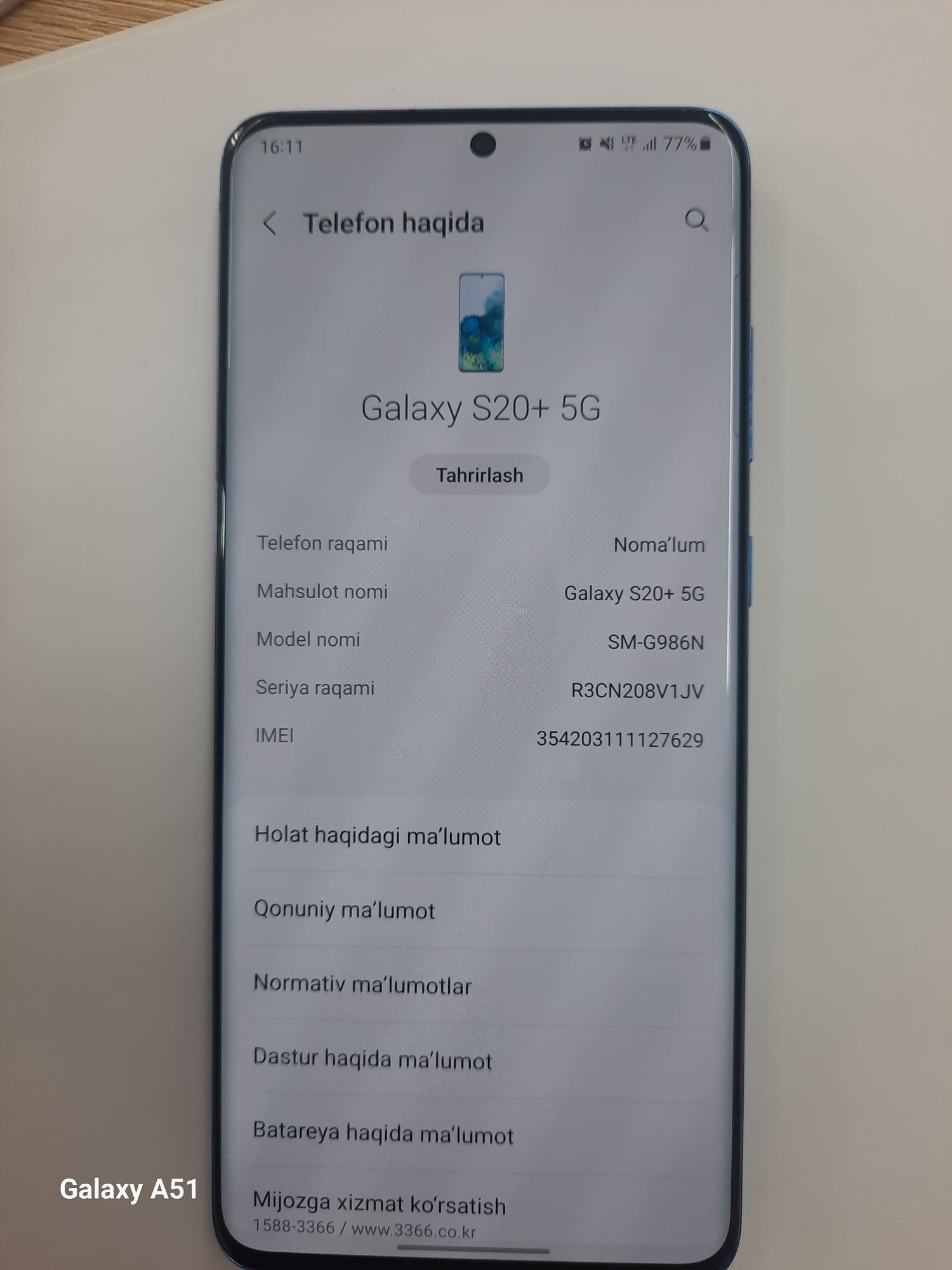 Samsung Galaxy S20 plus 5G ideal