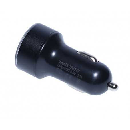 incarcator voltmetru-ampermetru cu 2 porturi usb -3,1 ah