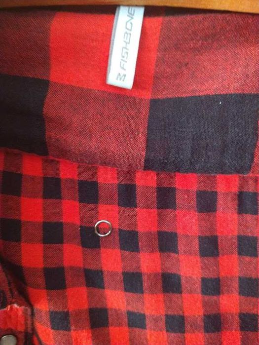 Cămașă unisex roșu cu negru nr. M