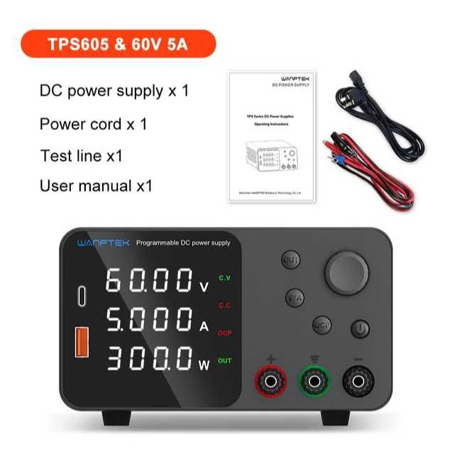 Зарядное Wanptek, лабораторный блок питания 60V 5A и 30V 10A