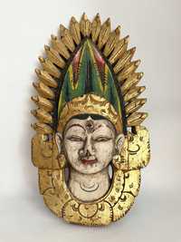 masca carnaval panou figurina lemn Indonezia Bali obiect religios