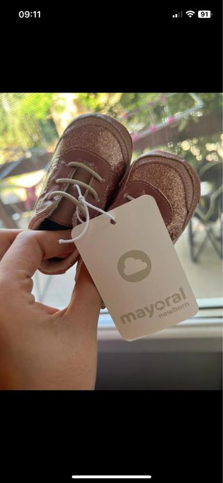 Ghete Mayoral pentru nou-născuți fetiță roz deschi