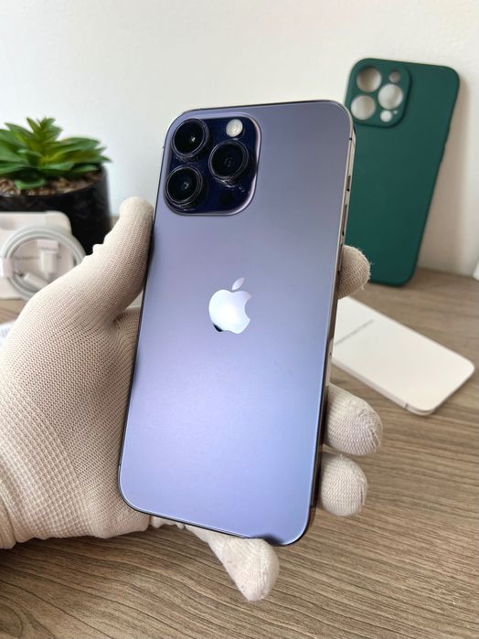 iPhone 14 Pro MAX, 256GB, 100% батерия, КАТО НОВ, 1г. пълна ГАРАНЦИЯ!