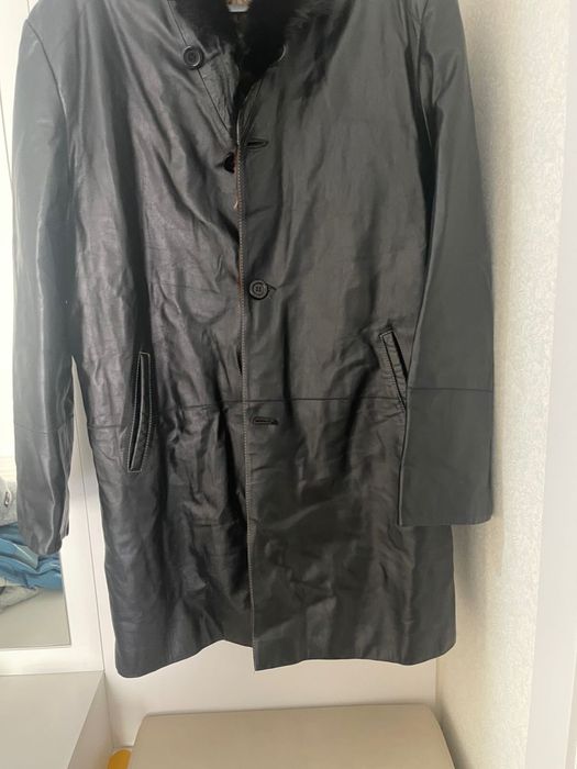 Продам мужскую кожаную куртку утепленную