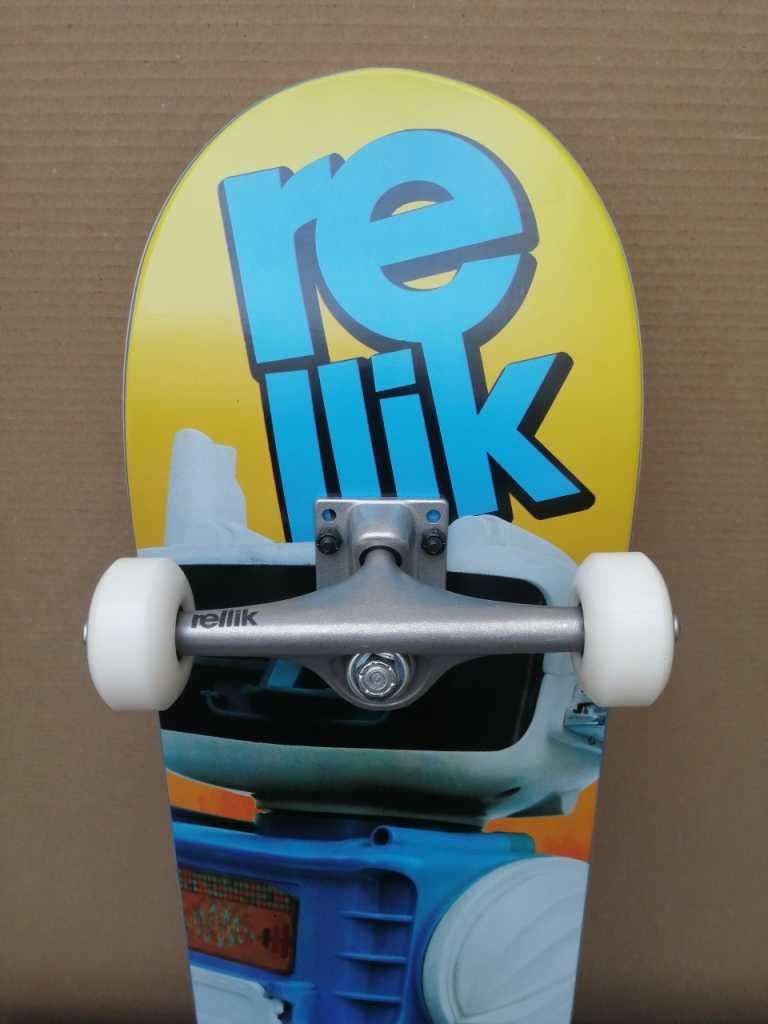 Истински скейтборд сглобен скейт Rellik skateboard complete skate