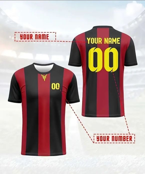 Изработка на персонален футболен екип  с номер и име -различни модели