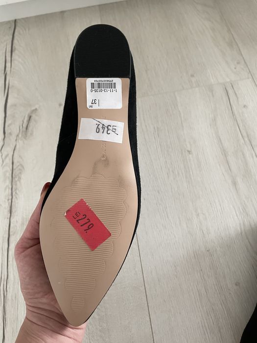 Balerini din piele intoarsa