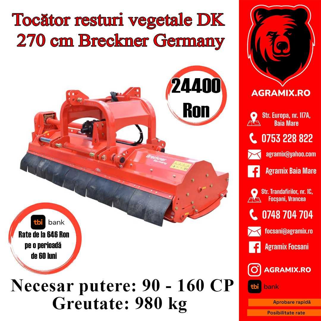 Tocatoare resturi vegetale DK 2.7 m Breckner Germany  noua Agramix