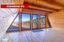 Cabana finisata A-Frame de vanzare | 1.537 mp teren | Muntele Rece I F