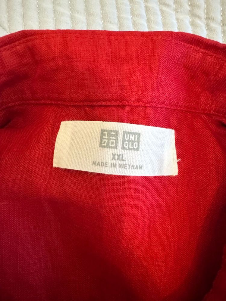 Uniqlo рубашка лён