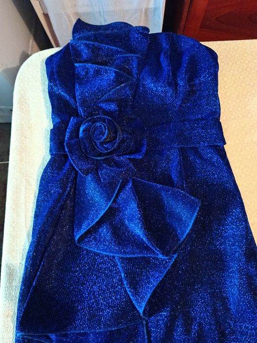 Rochie albastru stralucitor