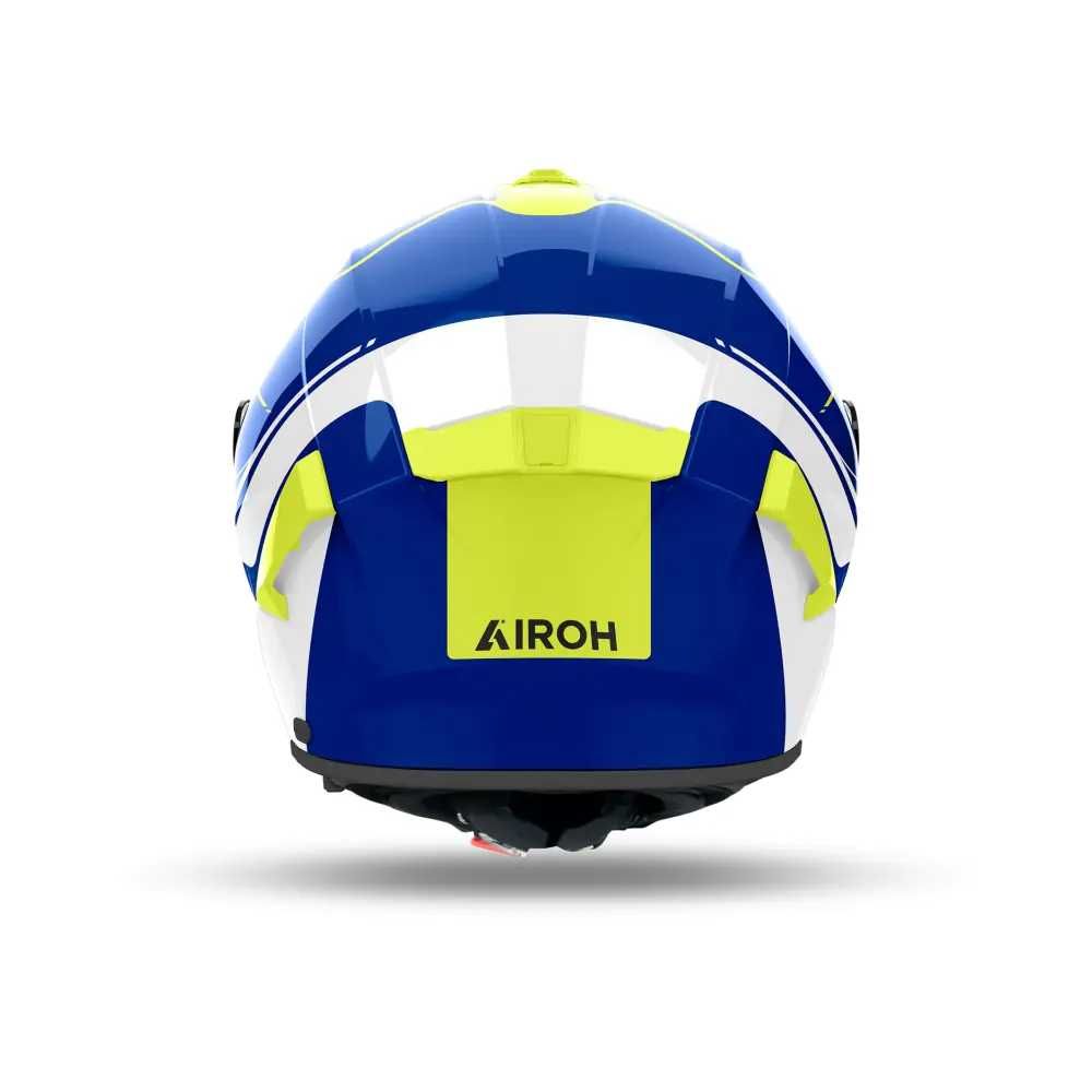 Каска AIROH Spark 2 Chrono Blue Yellow Gloss  с очила 22.06 дот лека