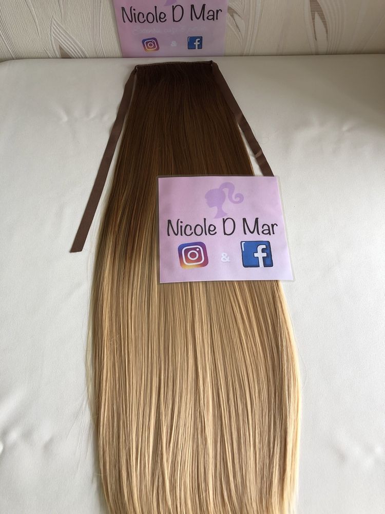 Coada de par ombre saten/aramiu cu blond Nicole D Mar