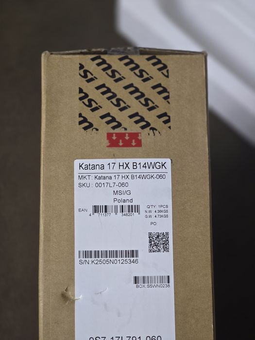 Laptop Katana 17 HX B14WGK