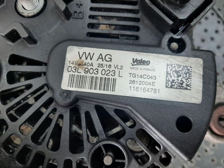 alternator 2.0 tdi cup seat leon 5f1 vw golf 7 audi a3 8v skoda octavia 3 03l903023l tg14c043 2612004e